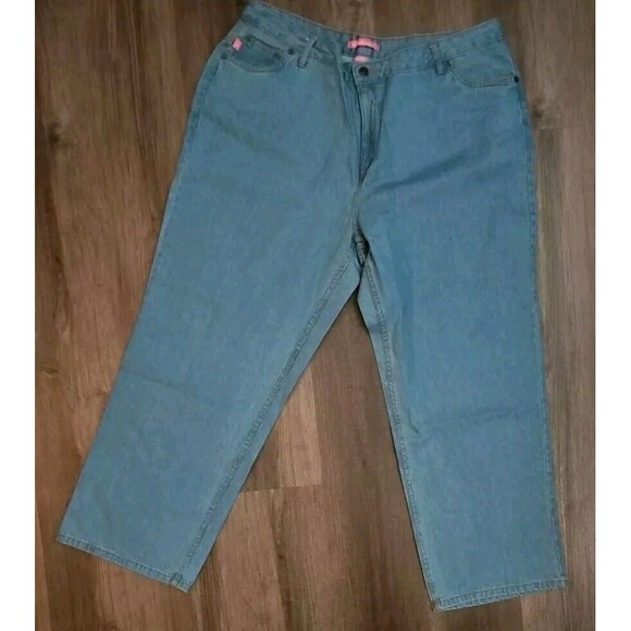 Woman Within Jeans 20W Natural Fit Straight-Leg Medium Wash - Picture 1 of 6